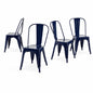 SOLEGGIATA Metal Dining Chairs Set