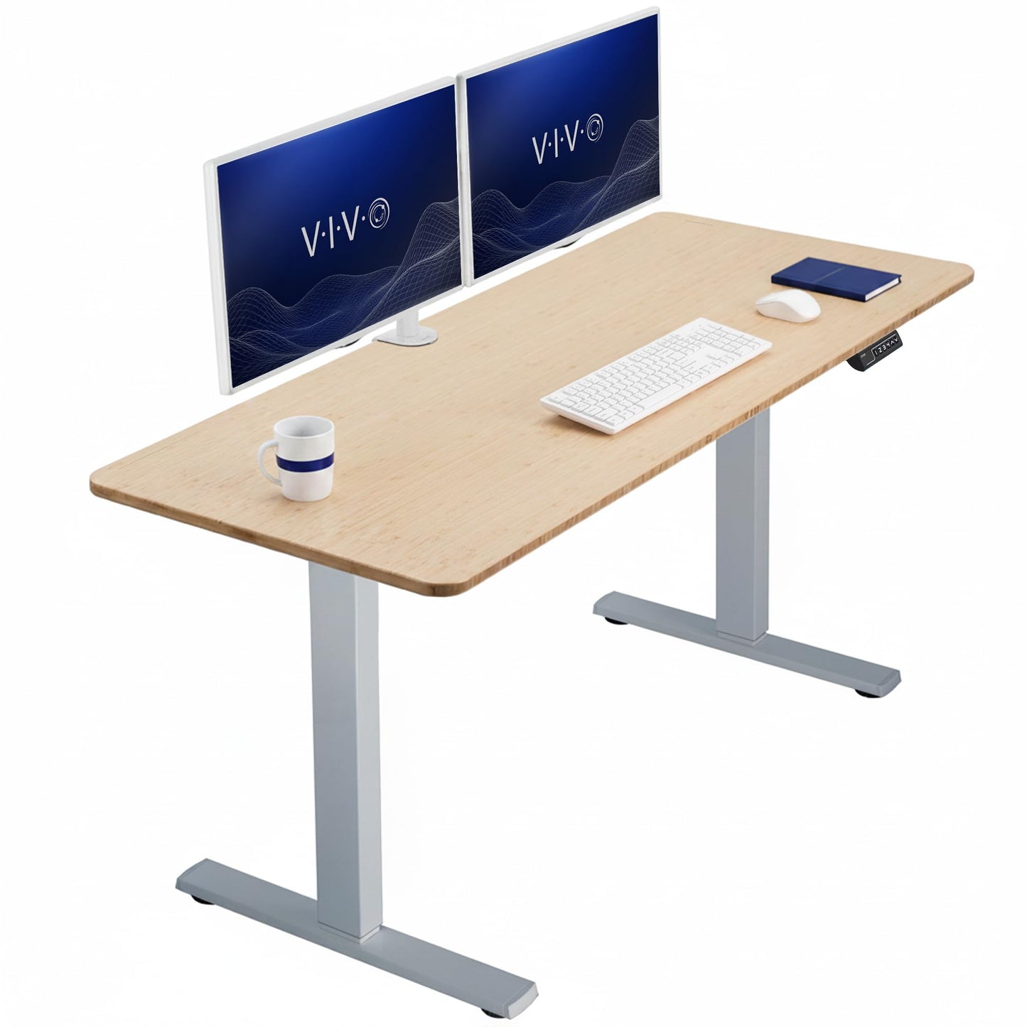 VIVO Electric Standing Desk Workstation, Memory Controller Height Adjustment, 1B Series