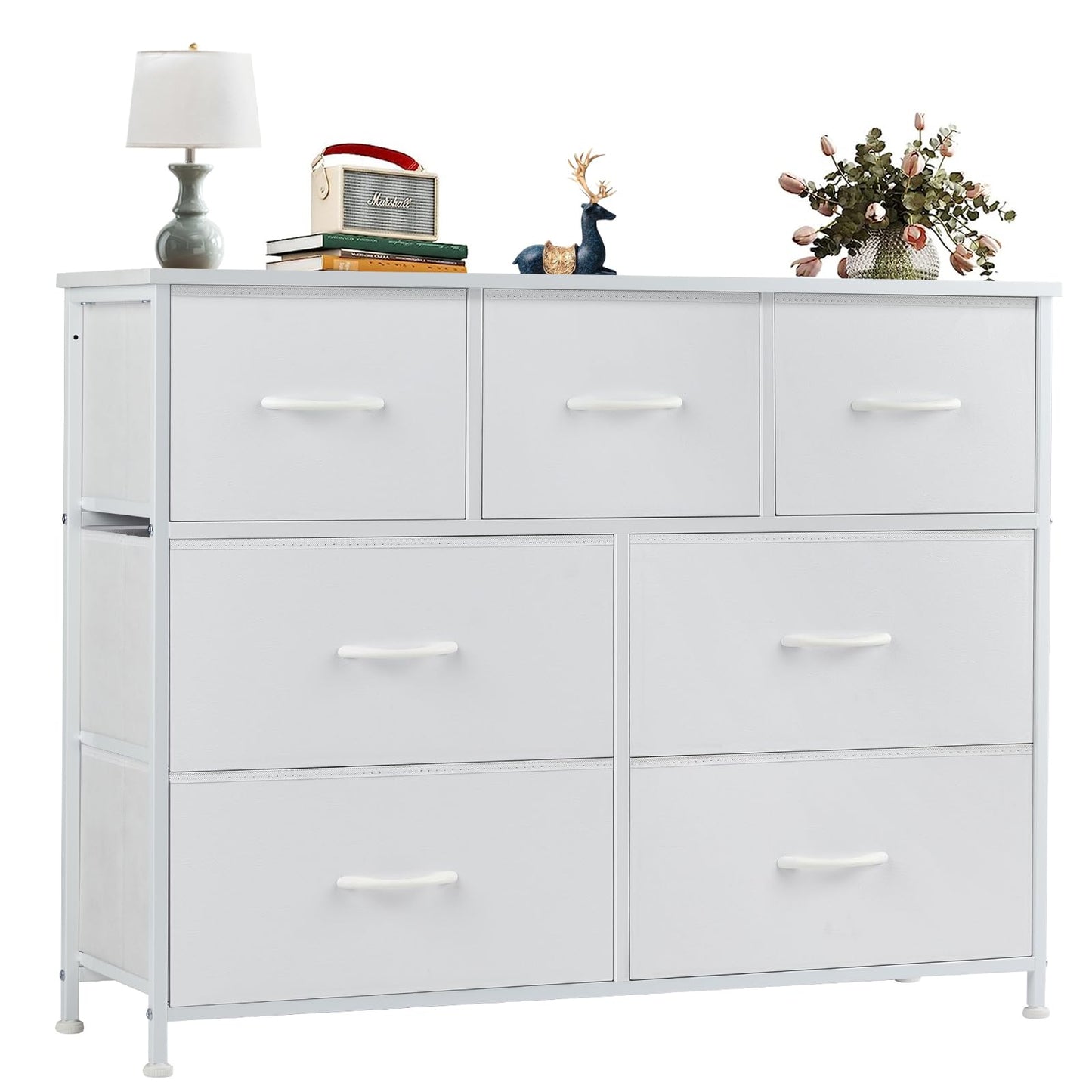 OLIXIS Dresser for Bedroom with 7 Fabric Drawers Storage Organizer