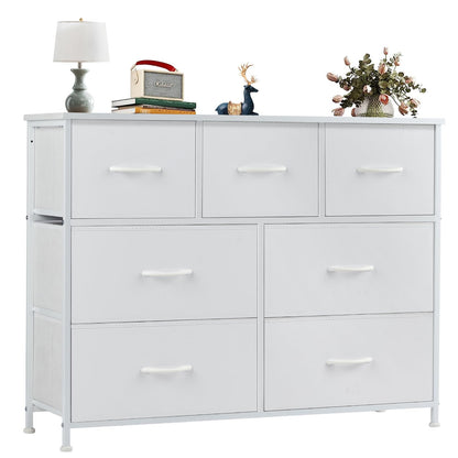 OLIXIS Dresser for Bedroom with 7 Fabric Drawers Storage Organizer