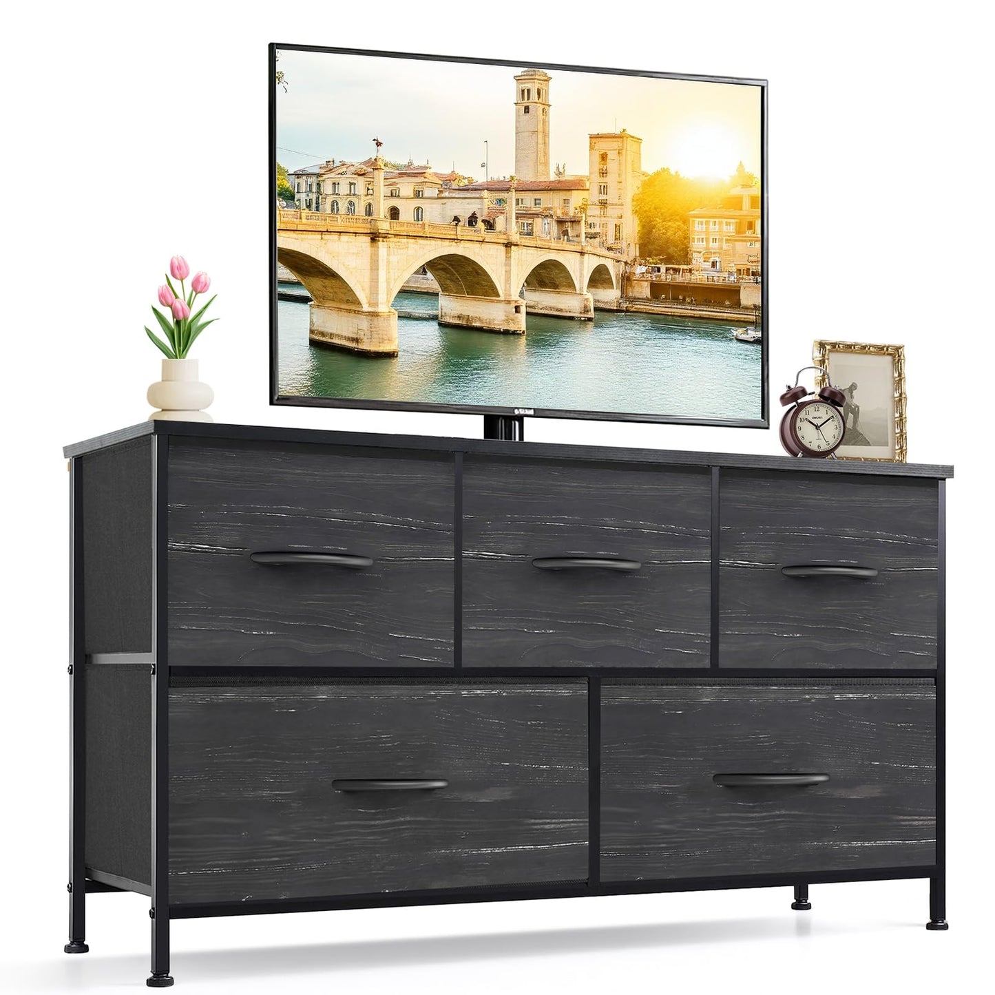 SageNest Dresser for Bedroom, Anti-Tip Tall Storage Organizer