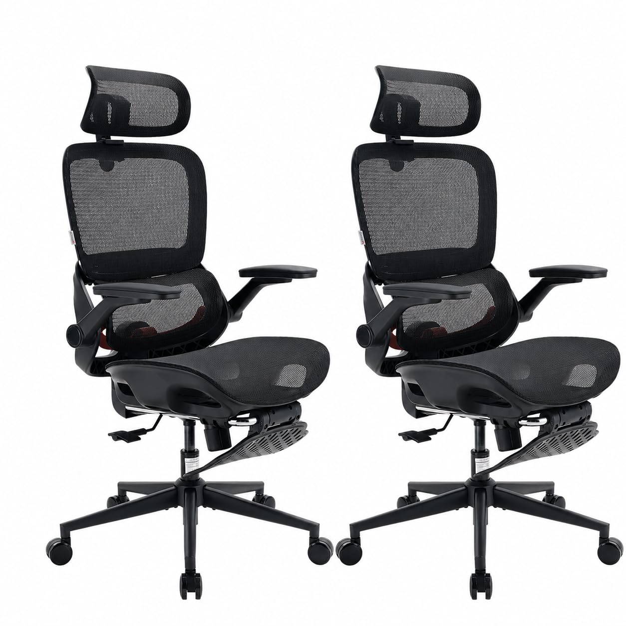 Ergonomic Mesh Office Chair with Adjustable Lumbar Support & Headrest