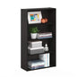 Tiered Wood Bookshelf with Open Storage Shelves for Home & Office