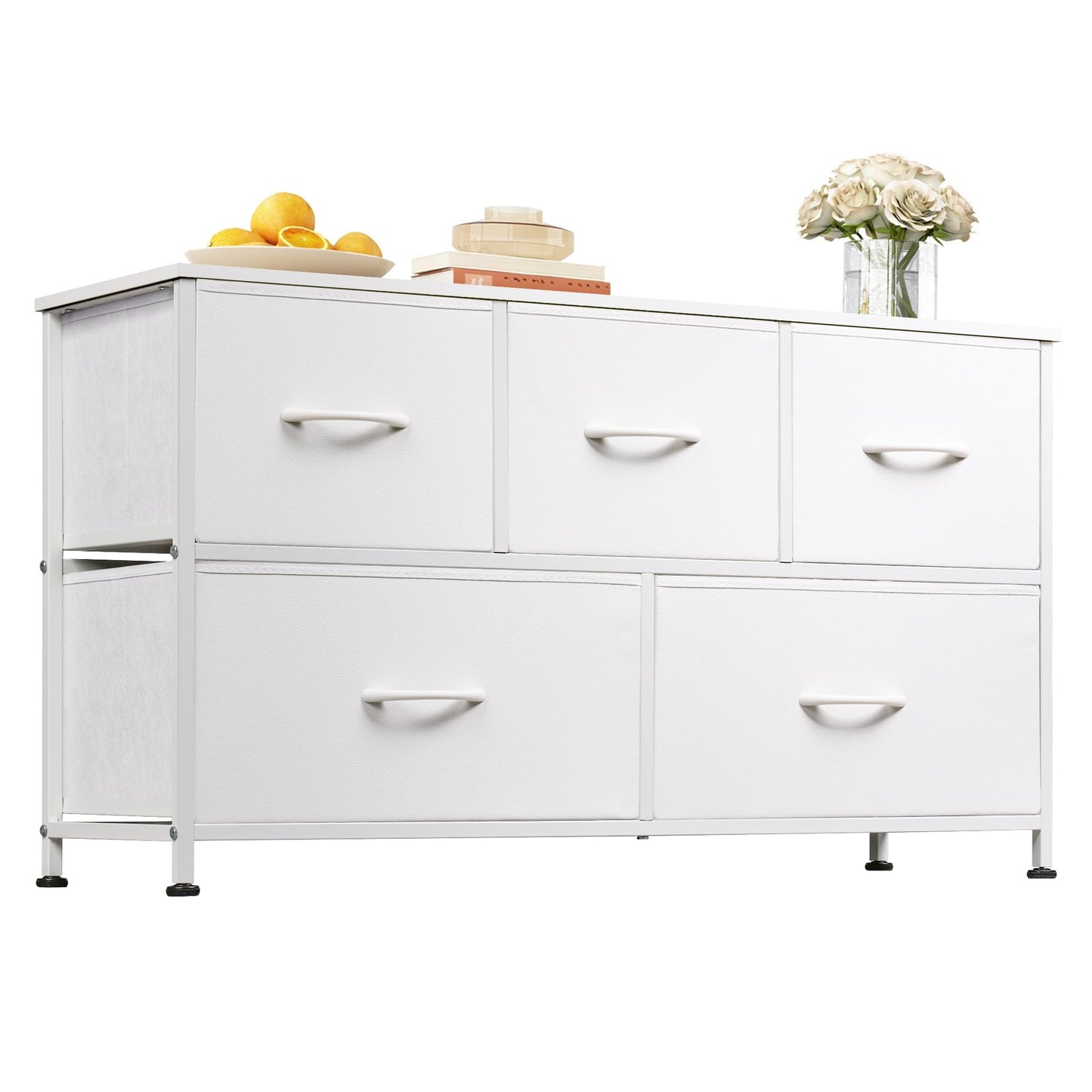 WLIVE Dresser for Bedroom with 5 Drawers