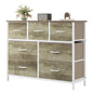 7 Drawer Fabric Dresser with Storage Bins and Steel Frame for Bedroom & Closet