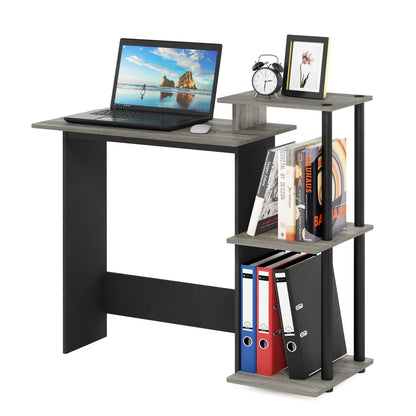 Computer Desk with Side Shelves for Home Office & Gaming Setup