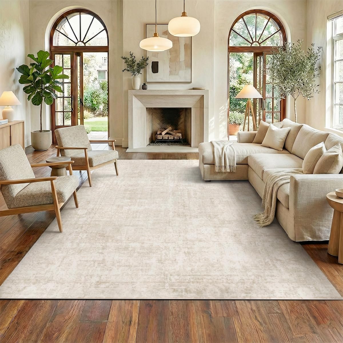 Homemate Washable Area Rug for Home Decor