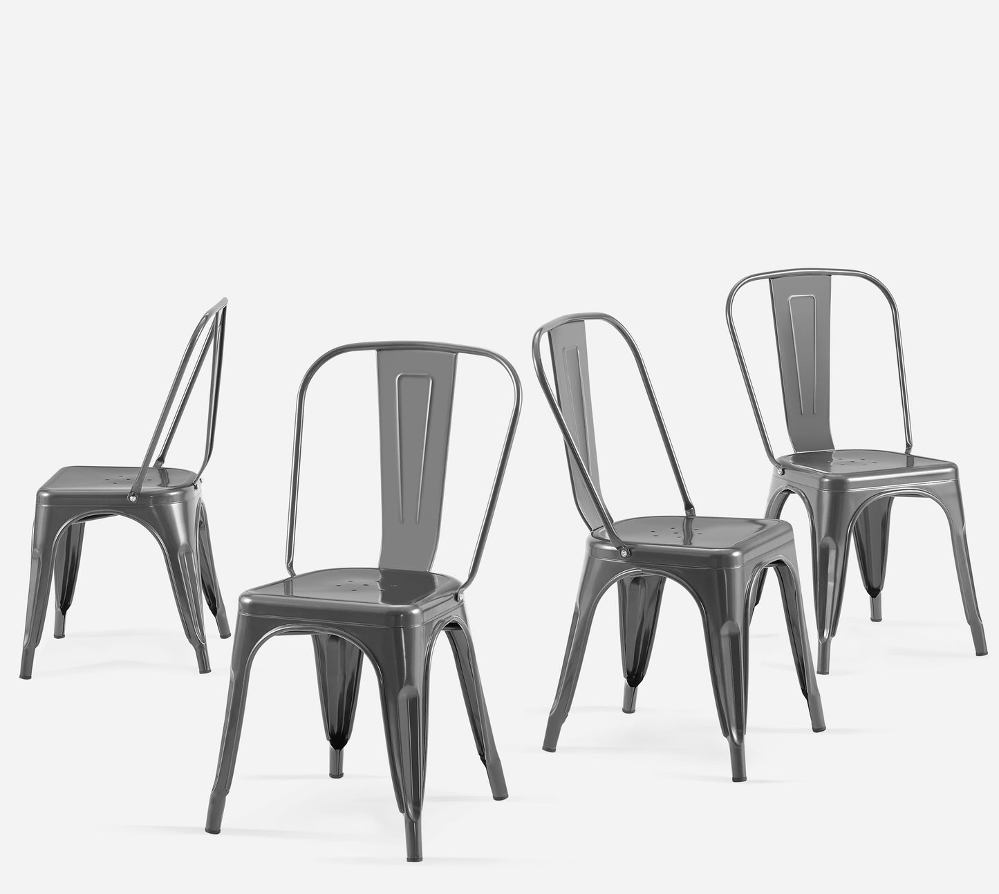 SOLEGGIATA Metal Dining Chairs Set