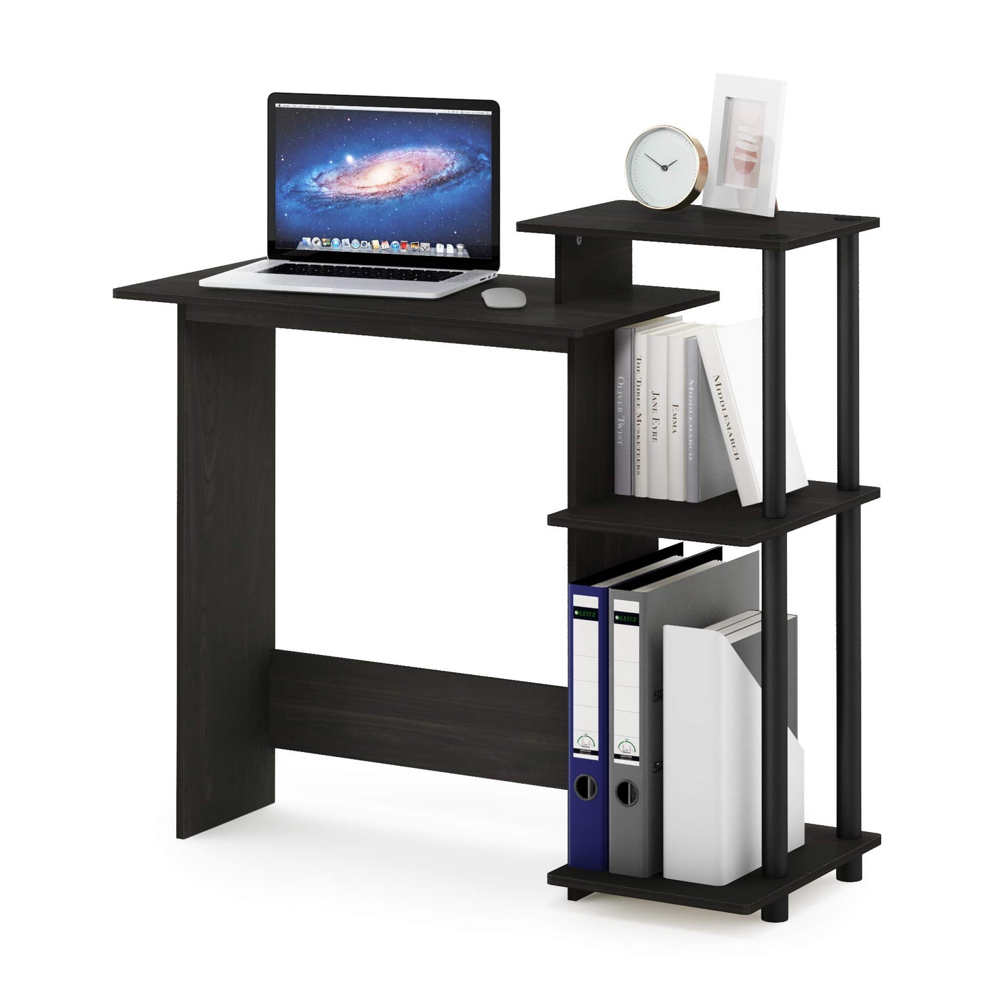Computer Desk with Side Shelves for Home Office & Gaming Setup