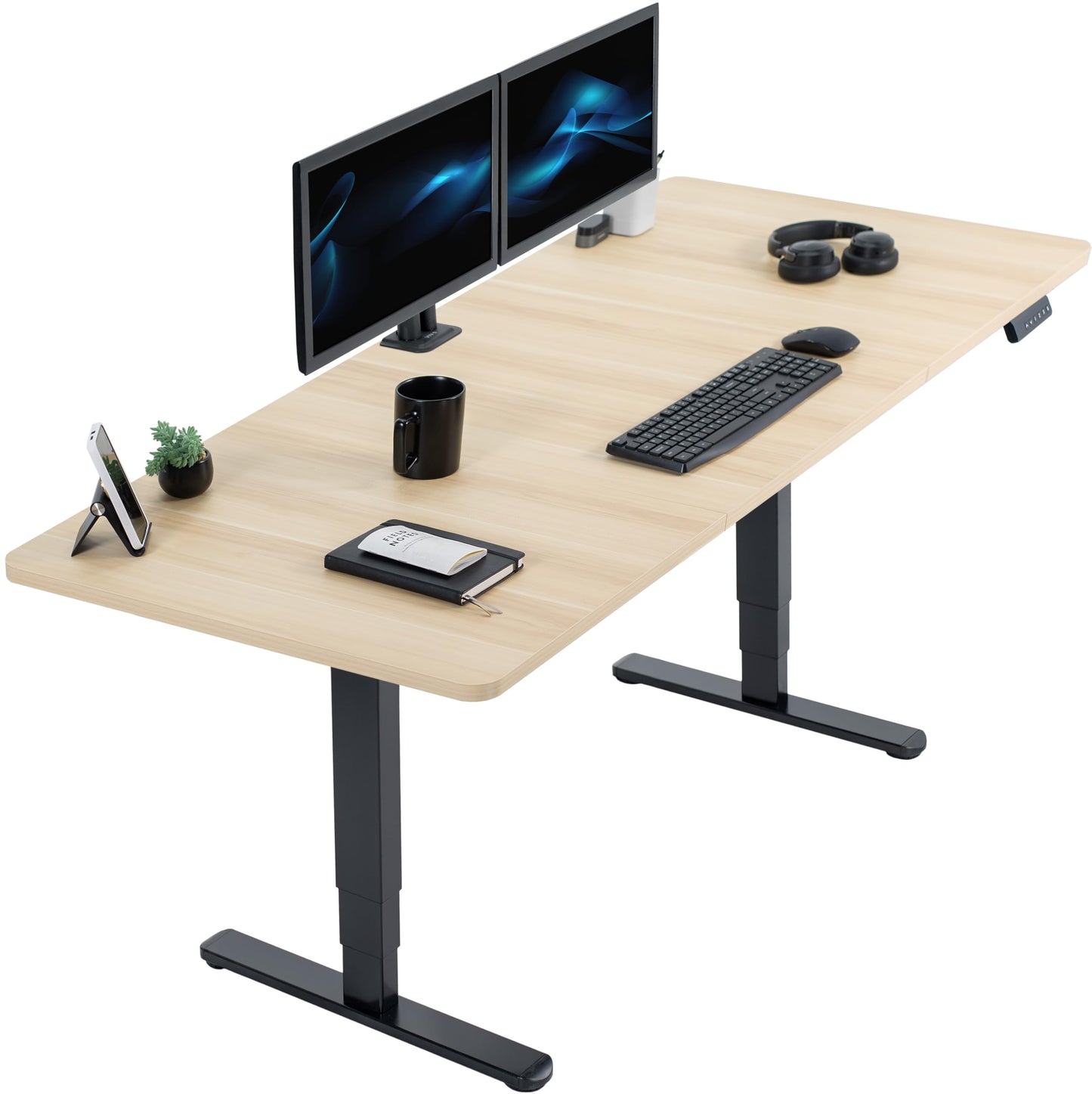 71" x 30" Electric Desk with Touch Screen Memory Controller