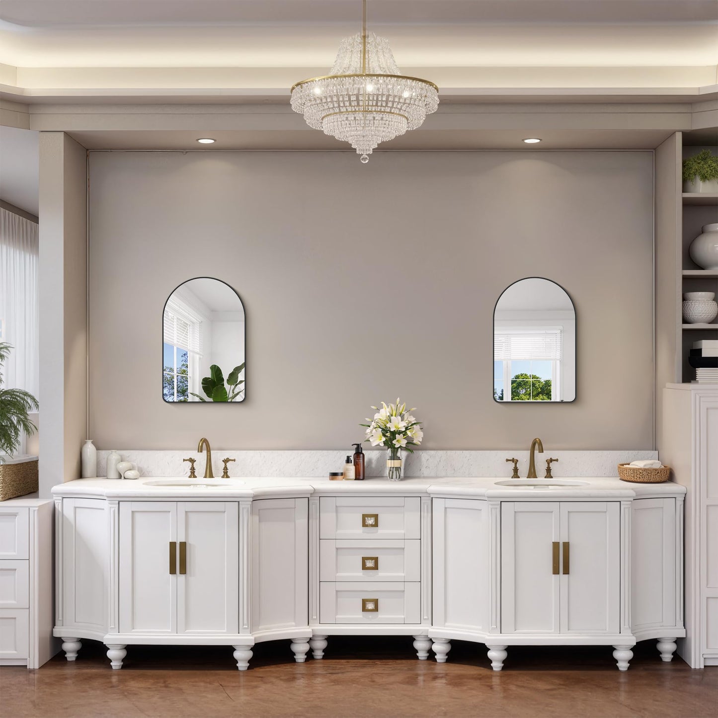 FORBATH Arched Bathroom Mirror