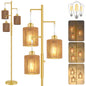 Hotsonic 72" Tall Boho Floor Lamp-Black
