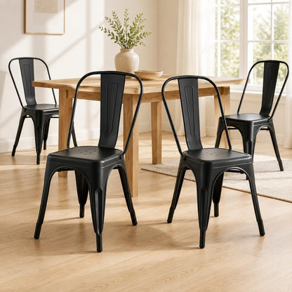 SOLEGGIATA Metal Dining Chairs Set