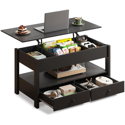 WLIVE Lift Top Coffee Table with Hidden Storage