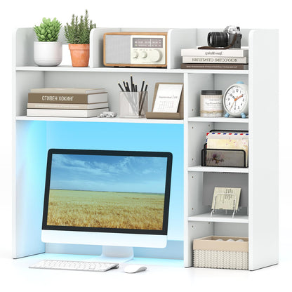 3-Tier Desktop Bookshelf Organizer with Storage Shelves for Office & Dorm