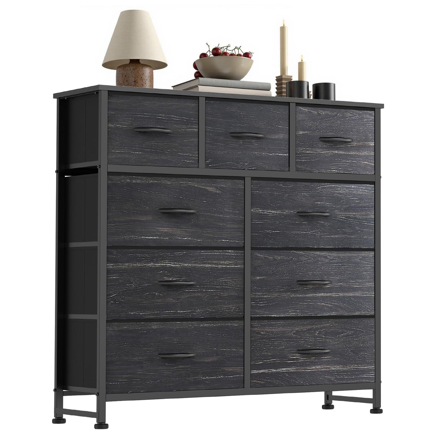 7 Drawer Fabric Dresser with Storage Bins and Steel Frame for Bedroom & Closet