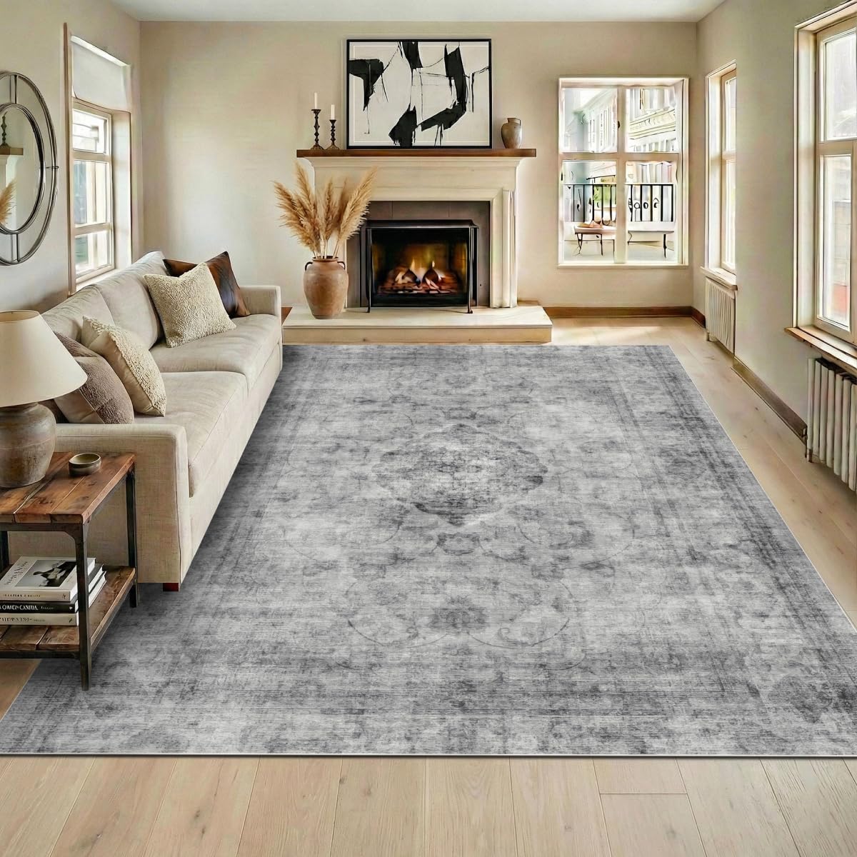Homemate Washable Area Rug for Home Decor
