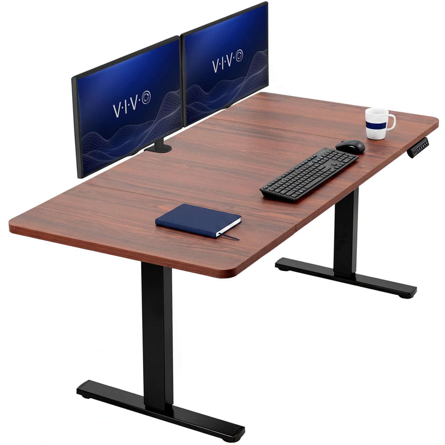 VIVO Electric Standing Desk Workstation, Memory Controller Height Adjustment, 1B Series