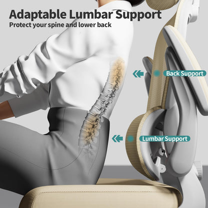 TRALT Office Chair Ergonomic Desk Chair - Gaming Chair with Lumbar Support
