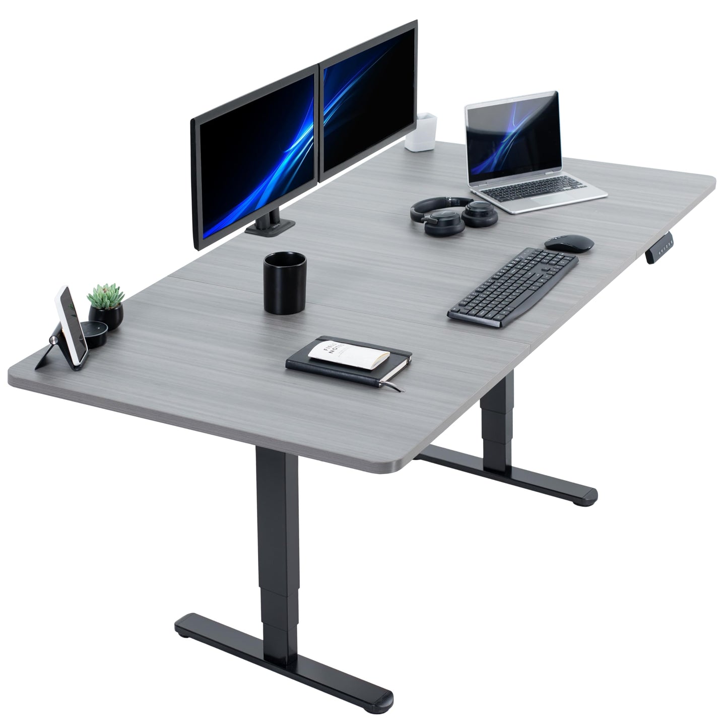 71" x 30" Electric Desk with Touch Screen Memory Controller