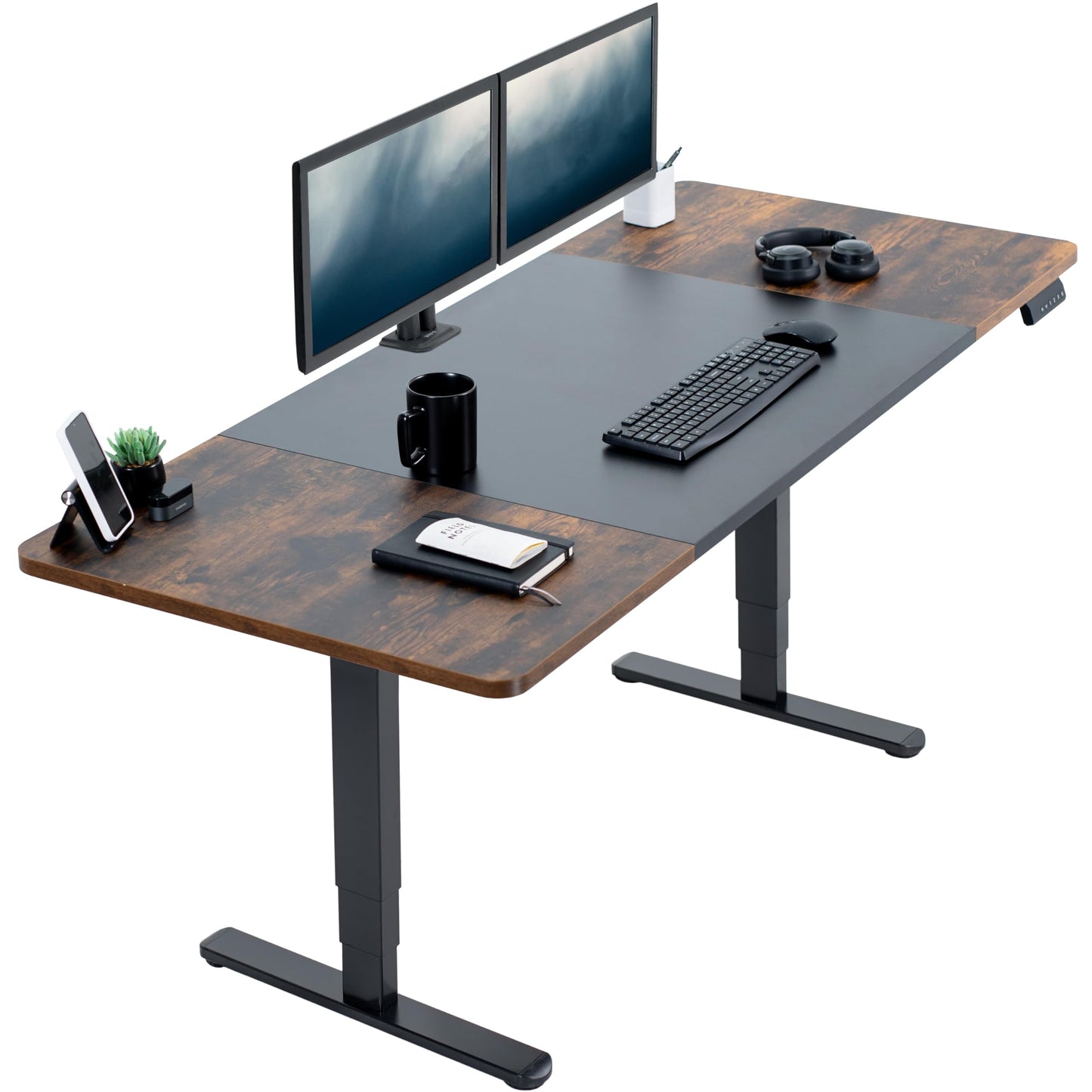 71" x 30" Electric Desk with Touch Screen Memory Controller