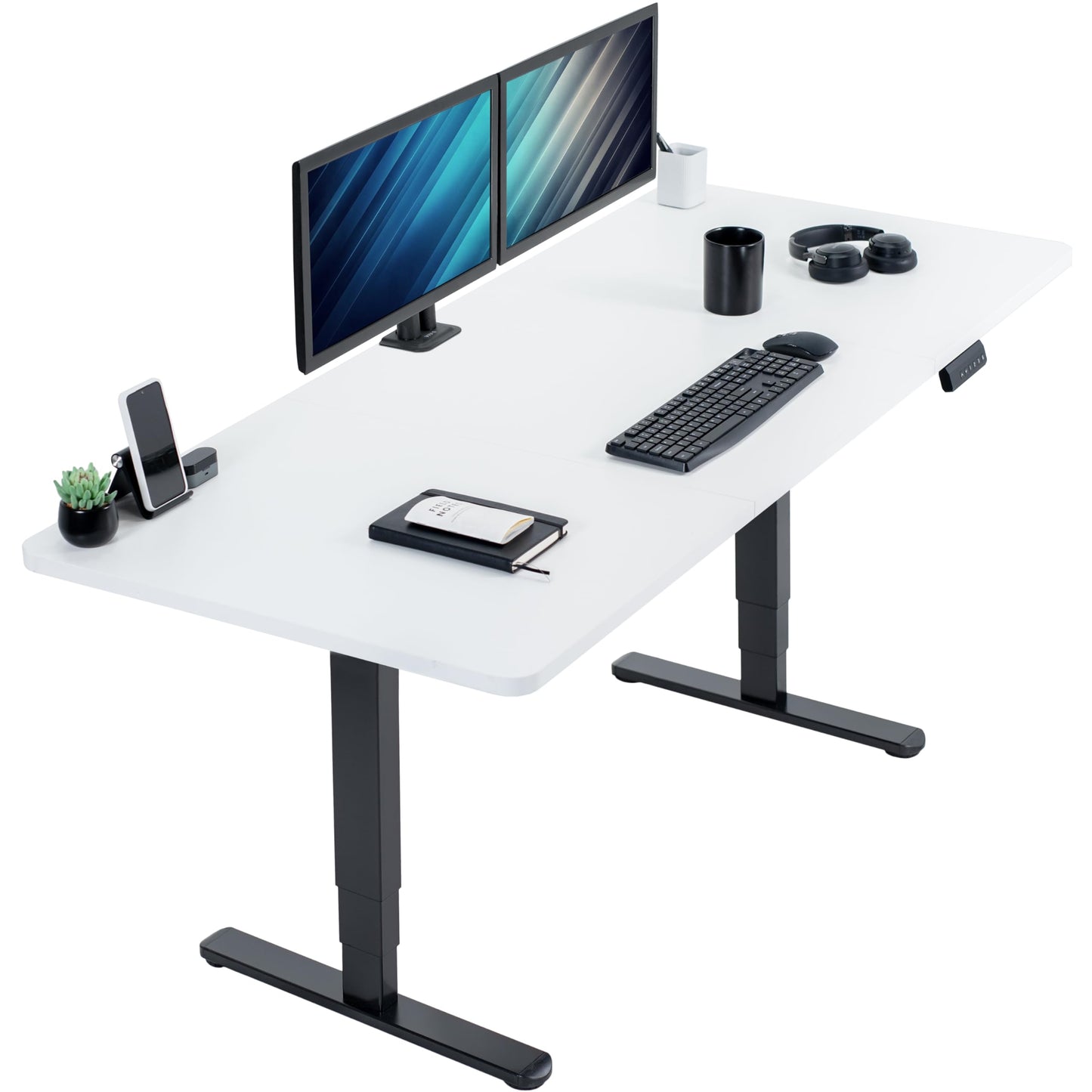 71" x 30" Electric Desk with Touch Screen Memory Controller