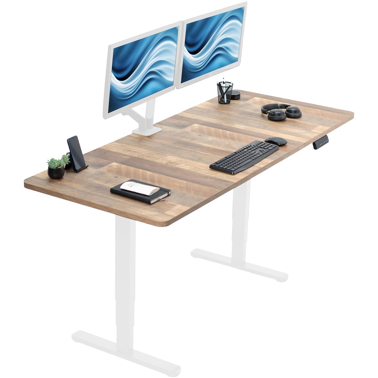71" x 30" Electric Desk with Touch Screen Memory Controller