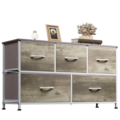 WLIVE Dresser for Bedroom with 5 Drawers
