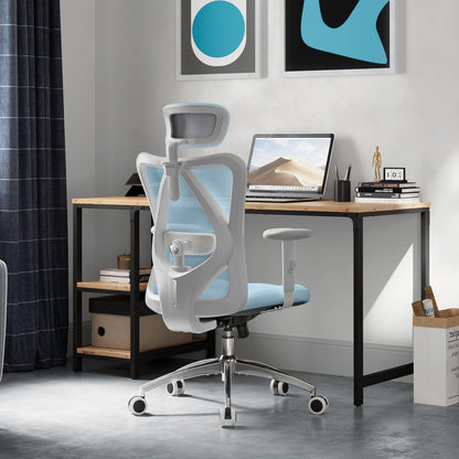 Ergonomic Mesh Office Chair with Adjustable Lumbar Support & Headrest