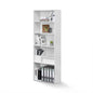 Tiered Wood Bookshelf with Open Storage Shelves for Home & Office