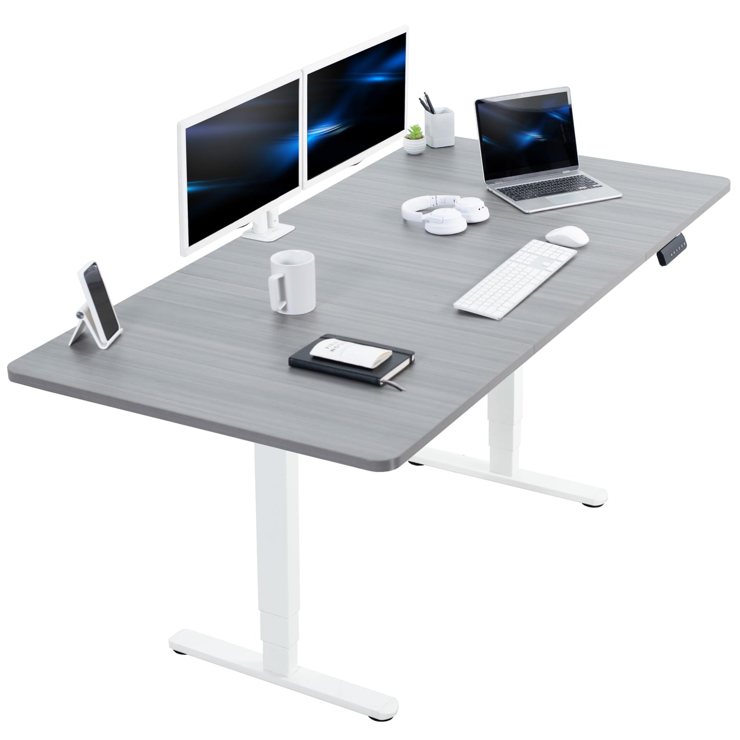 71" x 30" Electric Desk with Touch Screen Memory Controller