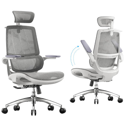 Ergonomic Mesh Office Chair with Adjustable Lumbar Support & Headrest
