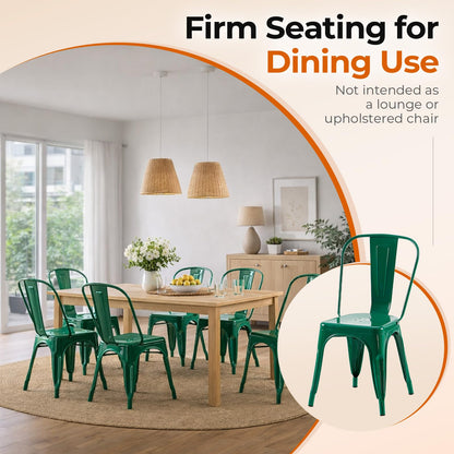 SOLEGGIATA Metal Dining Chairs Set