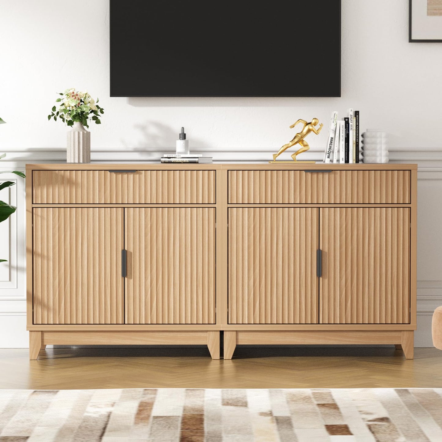 Vabches Modern Sideboard Buffet Cabinet with Storage