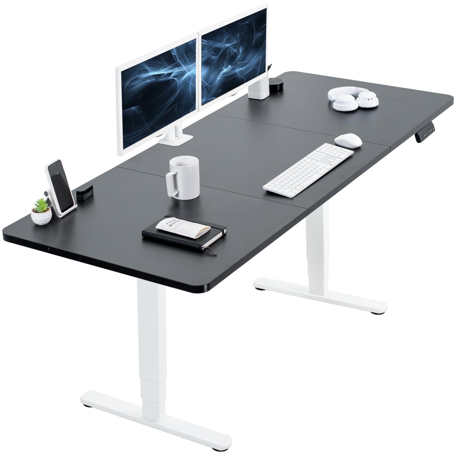 71" x 30" Electric Desk with Touch Screen Memory Controller