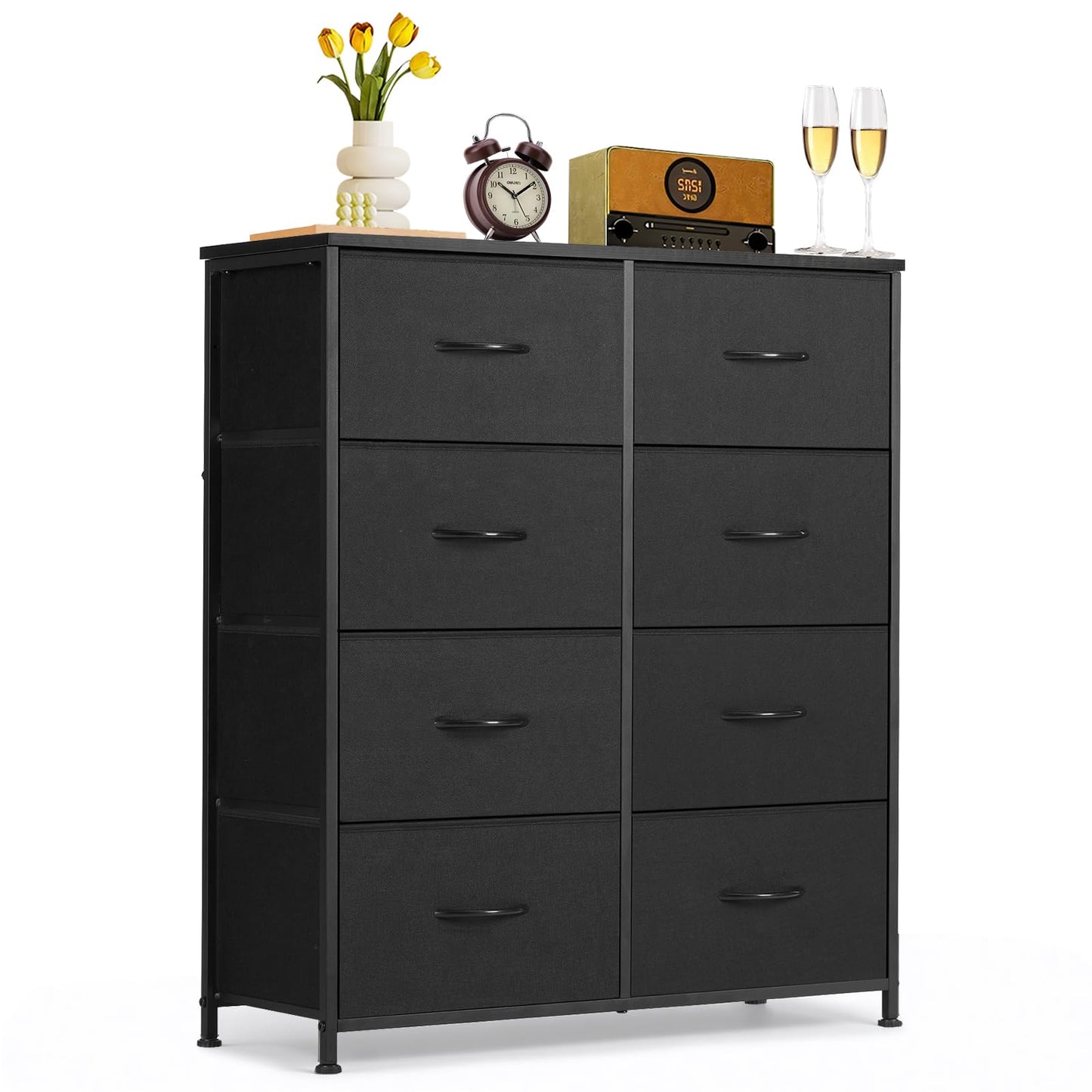 SageNest Dresser for Bedroom, Anti-Tip Tall Storage Organizer