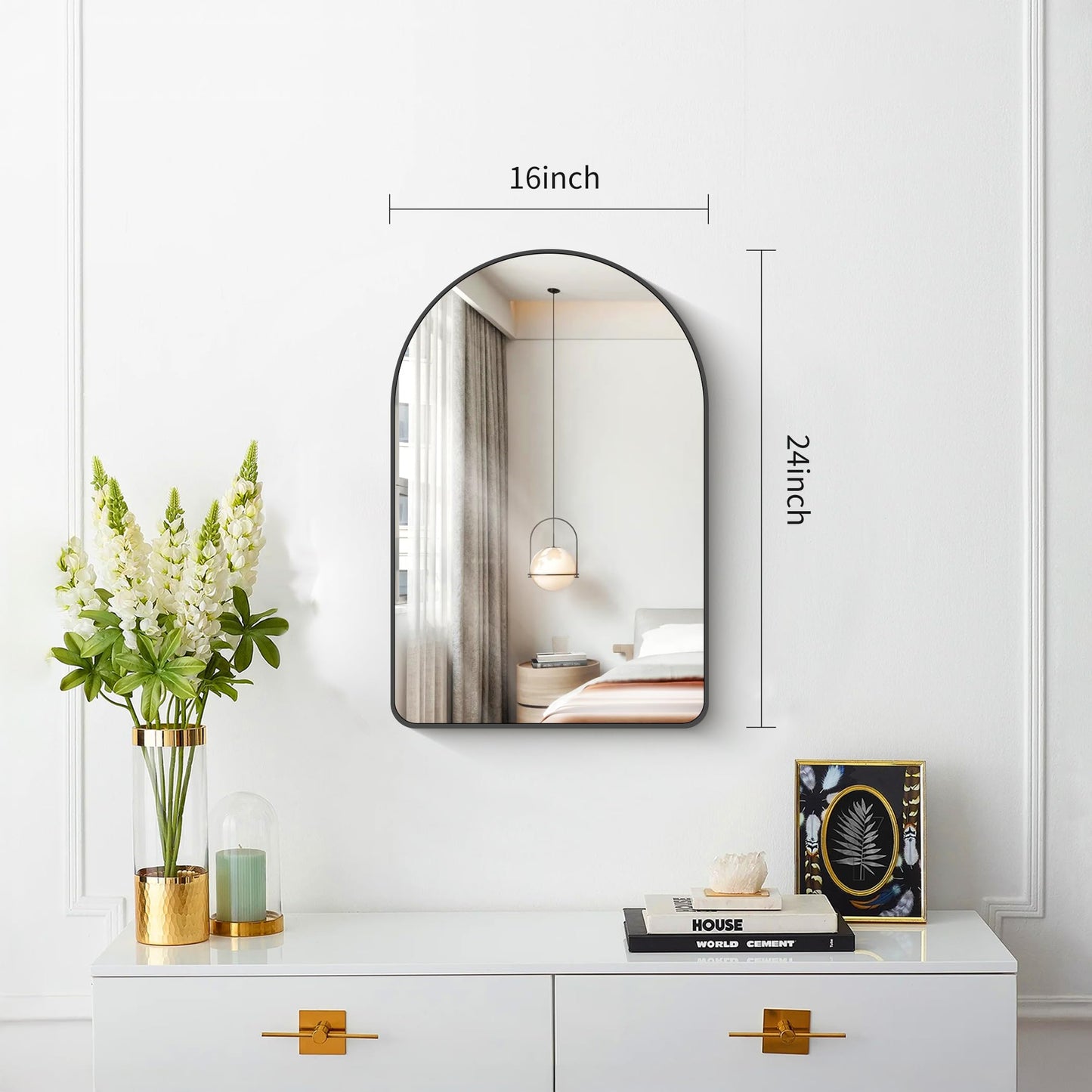 FORBATH Arched Bathroom Mirror
