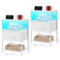 Somdot Nightstands with Charging Station & LED Light