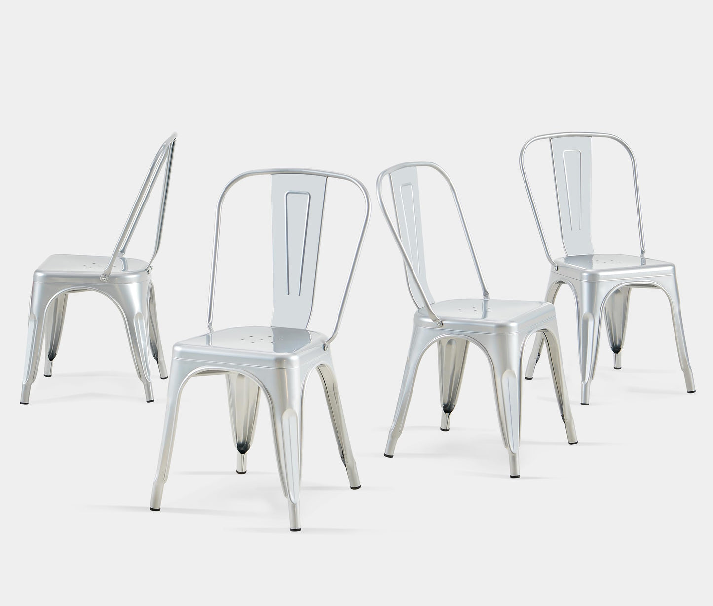 SOLEGGIATA Metal Dining Chairs Set
