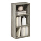 Tiered Wood Bookshelf with Open Storage Shelves for Home & Office