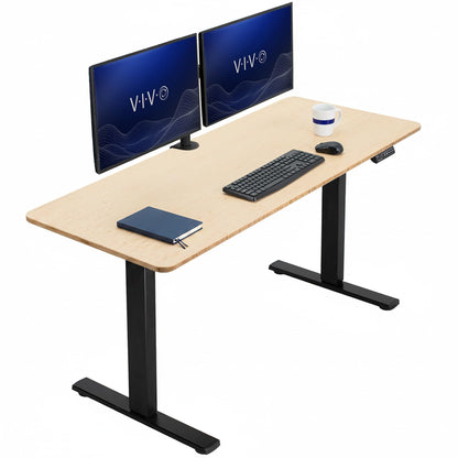VIVO Electric Standing Desk Workstation, Memory Controller Height Adjustment, 1B Series