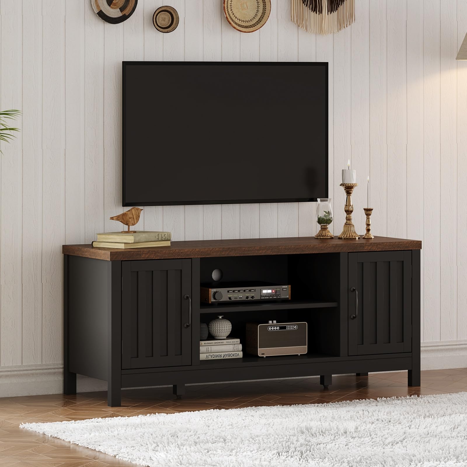 ChooChoo 54" Farmhouse TV Stand for TVs up to 65 inches