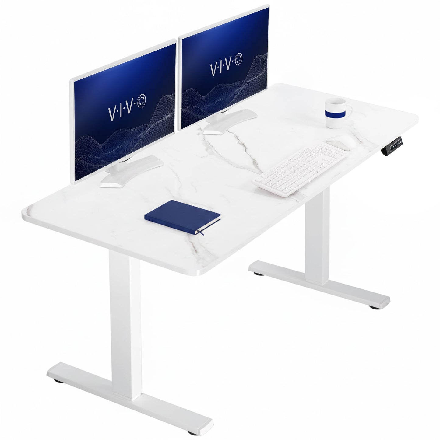VIVO Electric Standing Desk Workstation, Memory Controller Height Adjustment, 1B Series