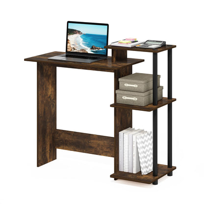 Computer Desk with Side Shelves for Home Office & Gaming Setup