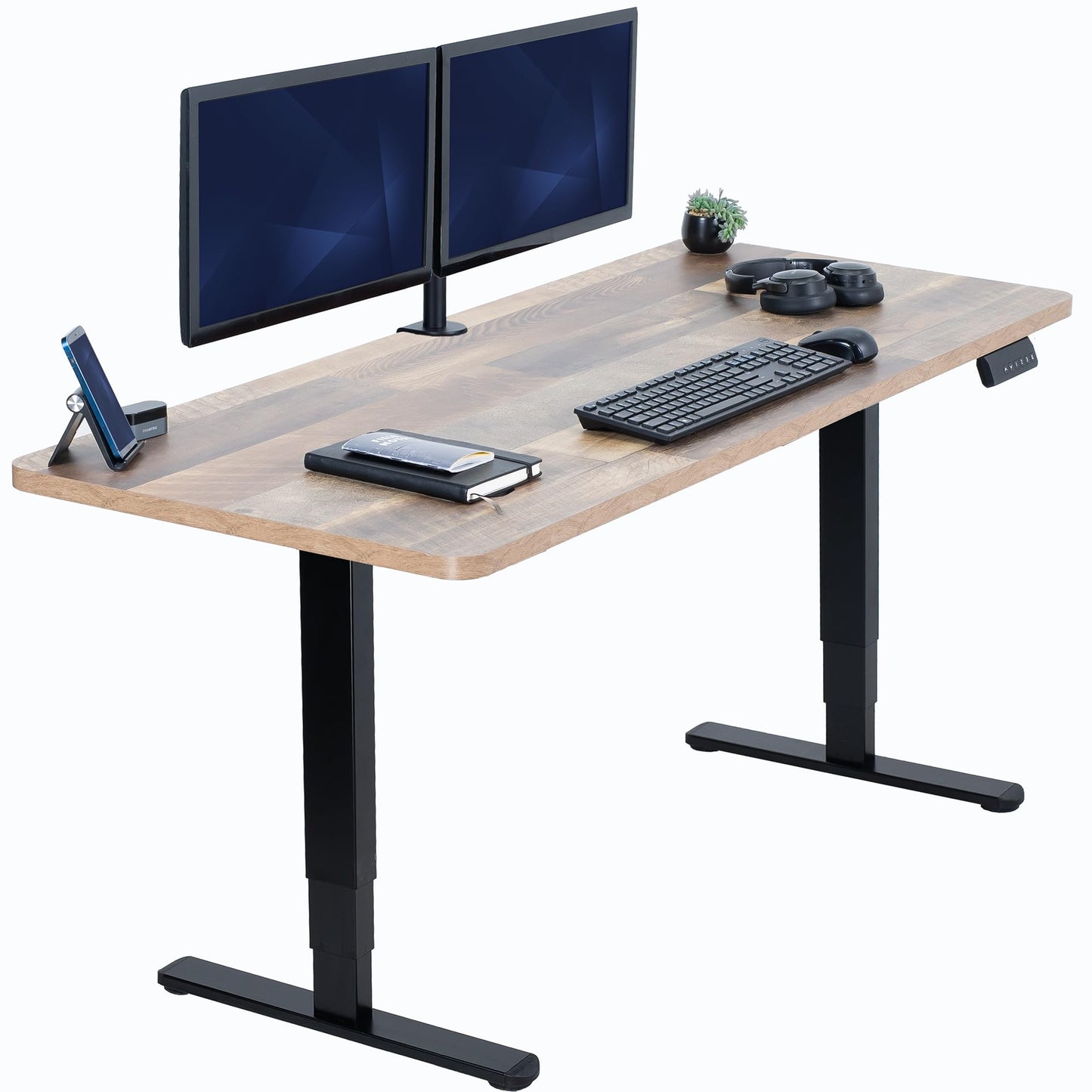 71" x 30" Electric Desk with Touch Screen Memory Controller