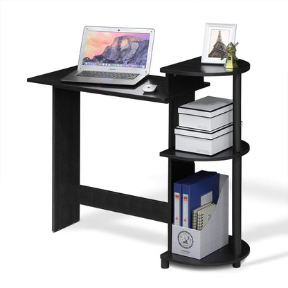 Computer Desk with Side Shelves for Home Office & Gaming Setup
