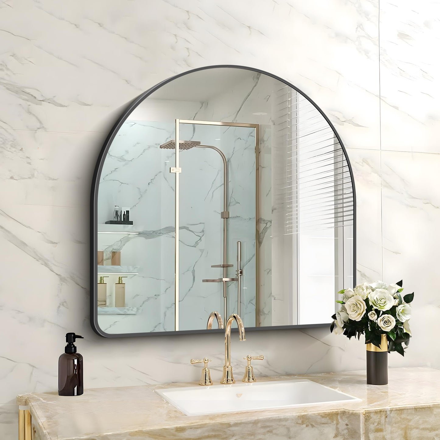 FORBATH Arched Bathroom Mirror