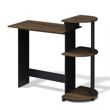 Computer Desk with Side Shelves for Home Office & Gaming Setup