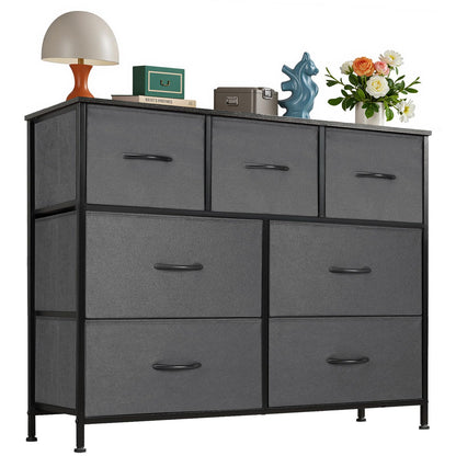 OLIXIS Dresser for Bedroom with 7 Fabric Drawers Storage Organizer