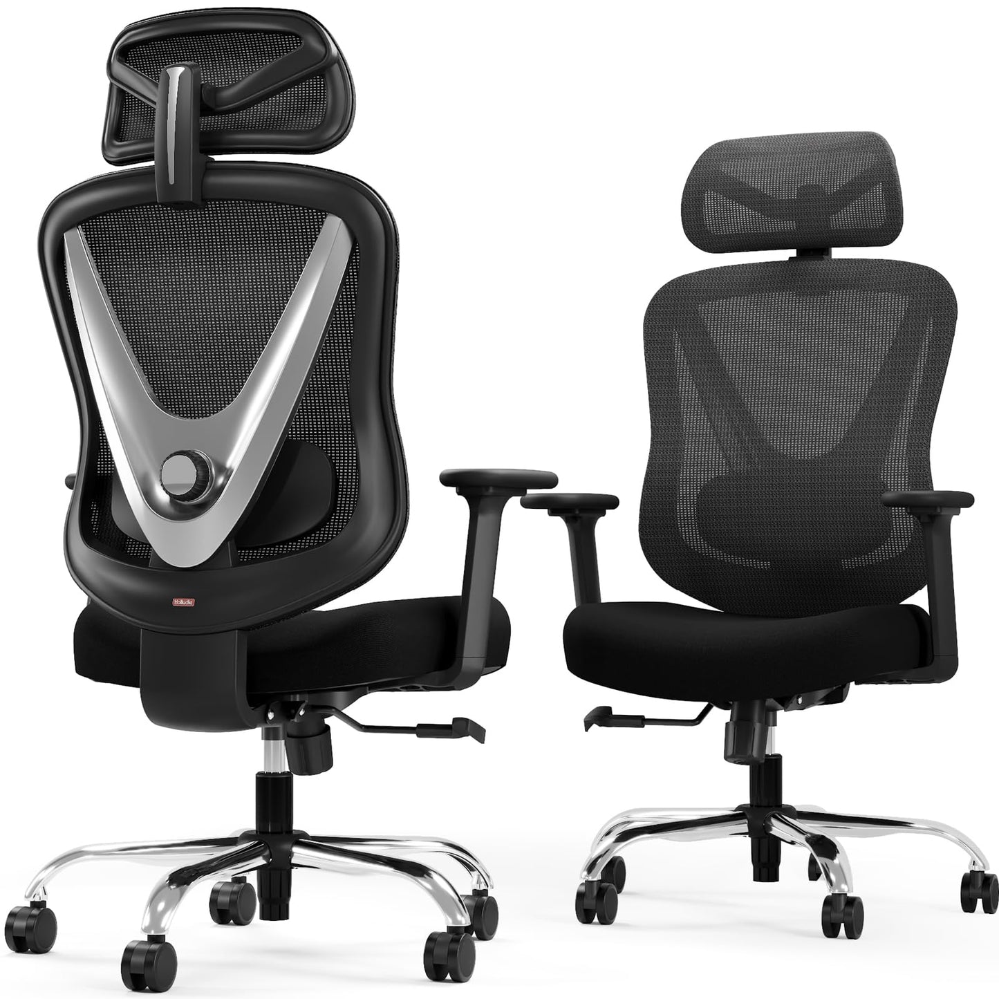 Ergonomic Office Chair with 3D Lumbar Support & Adjustable Armrests